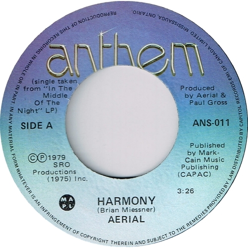 Harmony b/w Gypsy Face