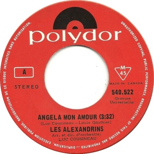 Angéla Mon Amour b/w Voyage