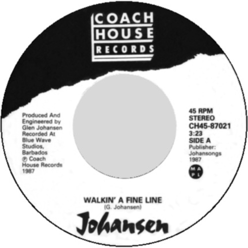 Walkin' A Fine Line b/w Walkin' A Fine Line (Short Club Version)