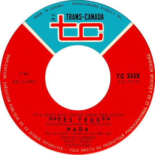 Tes Yeux (Y'a Quelque Chose Dans Tes Yeux) / À Côté De Toi