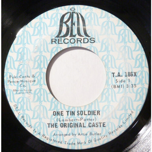 One Tin Soldier b/w Live for Tomorrow