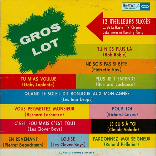 Gros Lot - 12 Meilleurs Succèss…de la Radio TV Cinema Juke Boxes et Dancing Party