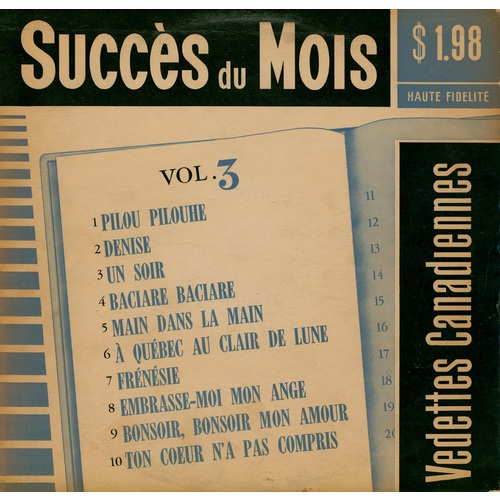 Vedettes Canadiennes: Succès du Mois Vol. 3