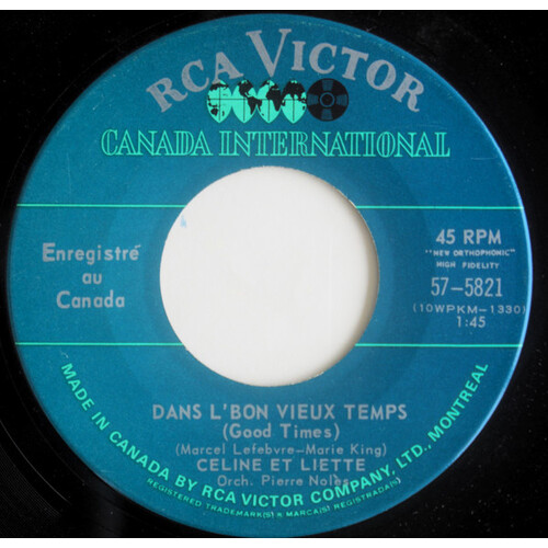 Dans le bon vieux temps b/w Un deux trois quatre 