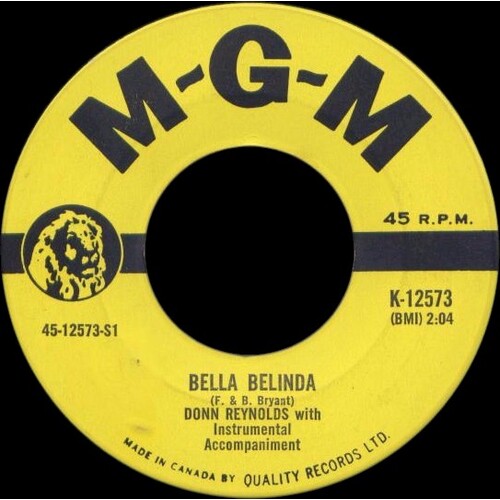 Bella Belinda b/w Blue Eyes Crying In The Rain