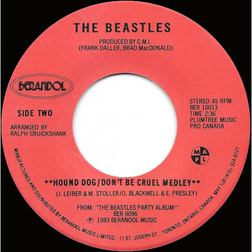 Jingle Bells b/w Hound Dog / Don't be Cruel Medley - Don't Be Cruel Medley