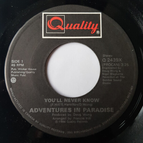 You'll Never Know b/w Last Goodbye