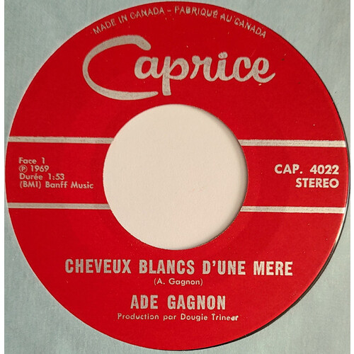 Cheveux Blancs D'Une Mere b/w La Prison De Folsom