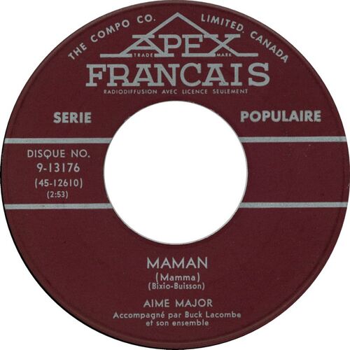 Maman (Mamma) b/w Comme L'amour (Hatu)