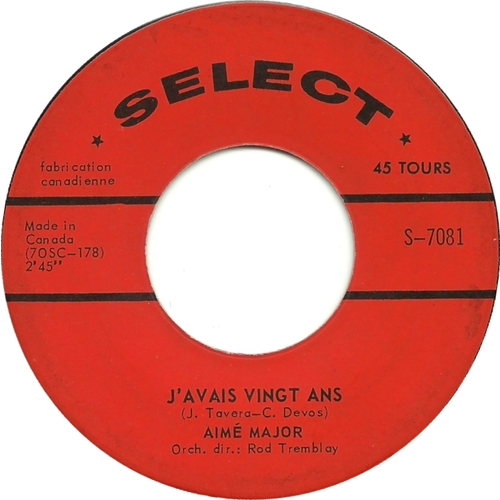  J'avais Vingt Ans b/w Un Coin De Ciel Bleu