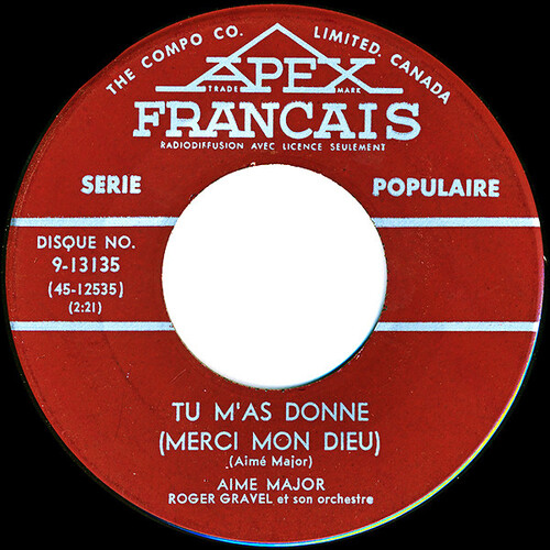 Tu M'as Donné (Merci Mon Dieu) b/w Tu Te Souviens