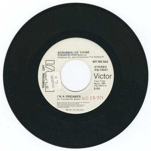 I'm a Dreamer b/w Tearfall