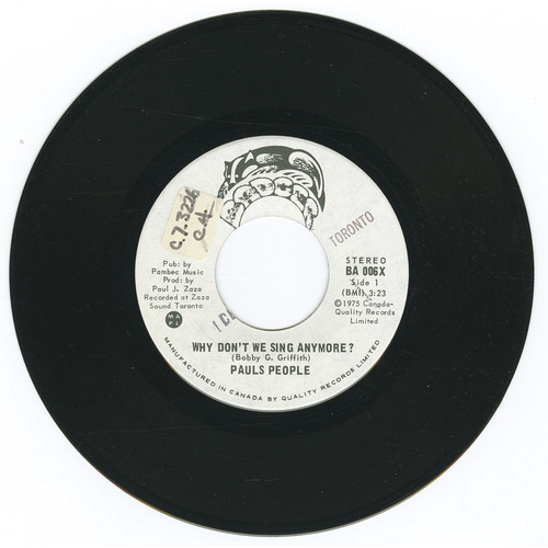 Why Don't We Sing Anymore b/w If it Seems