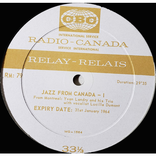 Jazz From Canada (with Yvan Landry and Lucille Dumont)