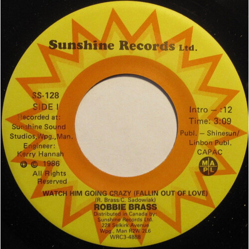 Watch Him Going Crazy (Falling Out Of Love) b/w Halleluiah, I'm Ready To Go