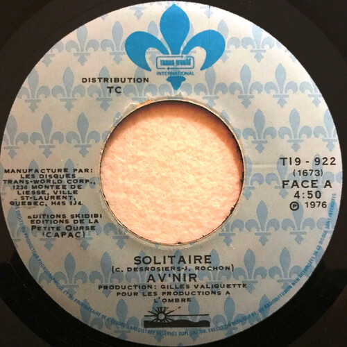 	Solitaire b/w Un Air Inconnu 