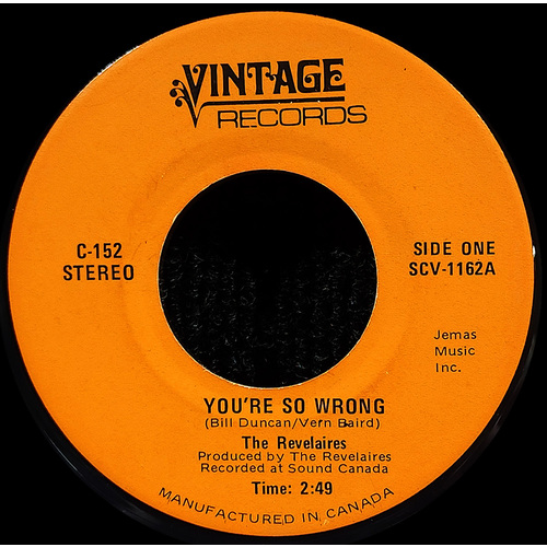 You're So Wrong b/w She Wears My Ring