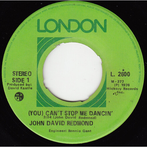 (You) Can't Stop Me Dancin' b/w Life of a Friend