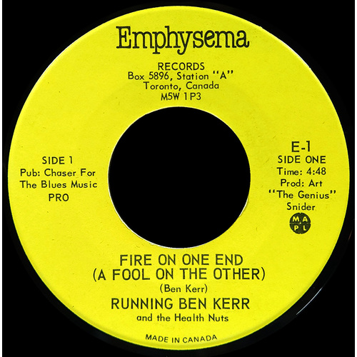 A Fire On One End (A Fool On The Other) b/w Joanne My Joanne