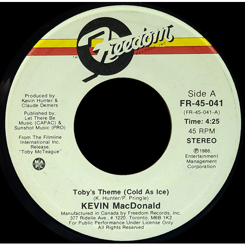 Toby's Theme (Cold As Ice) b/w Toby's Race