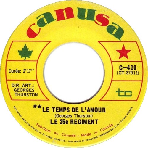 Le temps de l'amour b/w Super Man