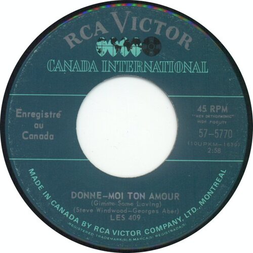  Donne-Moi Ton Amour b/w S'Il Faut Un Homme