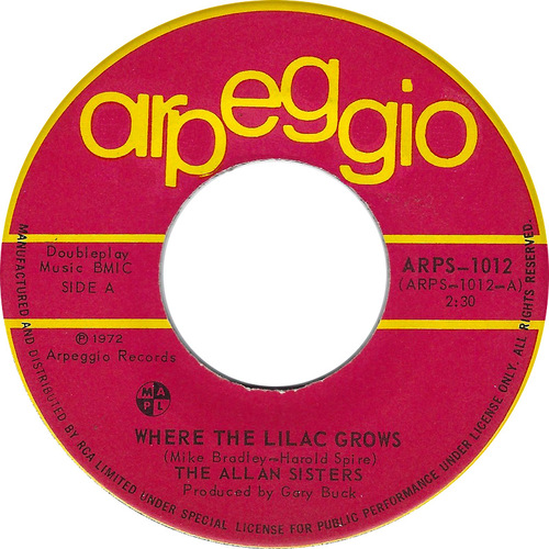 Where The Lilac Grows b/w Just Out of Reach