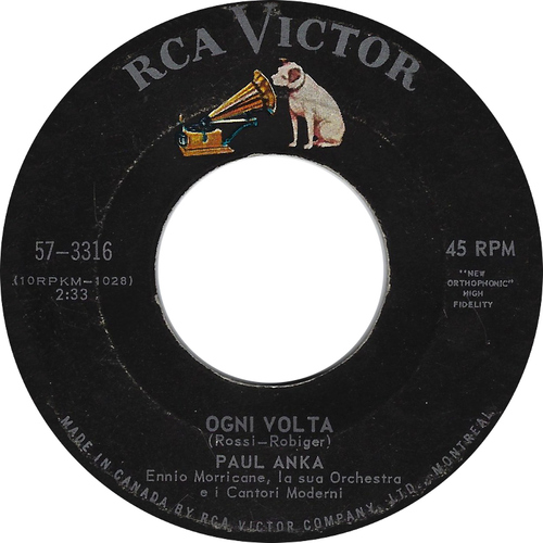 Ogni Volta b/w Stasera Resta Con Me