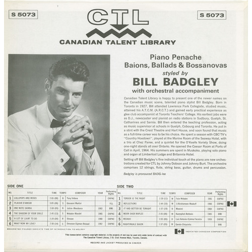 Piano Penache: Baions, Ballads & Bossanovas