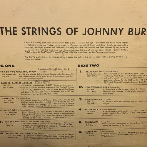 Strings of Johnny Burt