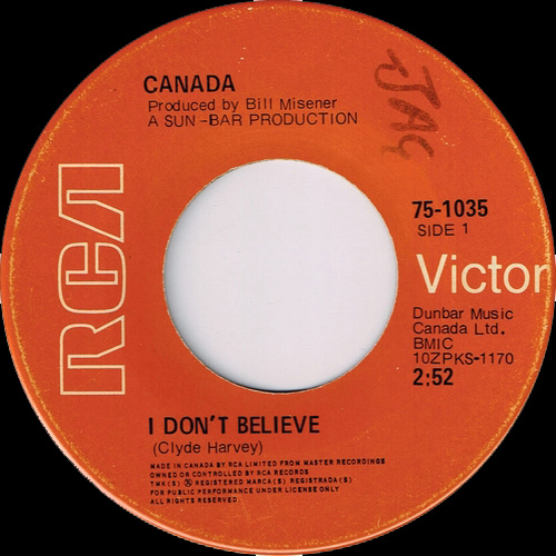 I Don't Believe b/w Coochy Coo