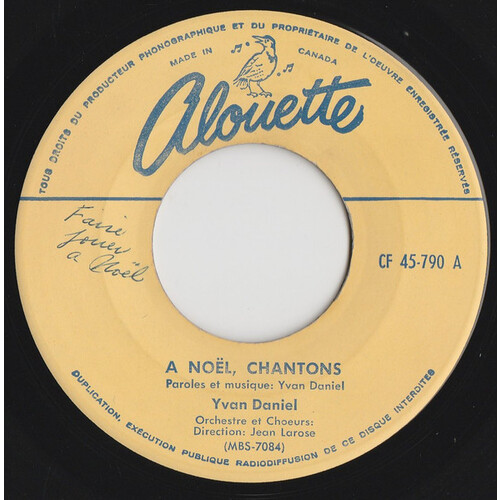 A Noel Chantons b/w J' N'Avais Pas Compris
