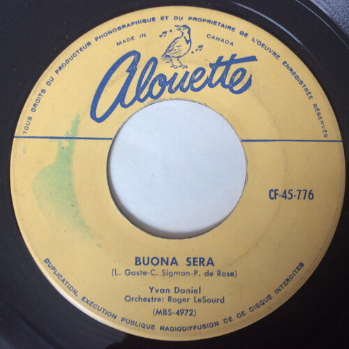 Buona Sera b/w Sait-on Jamais