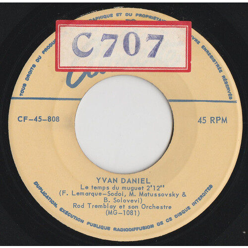 Le Temps du Muguet b/w Harmonium Twist (Rod Tremblay)