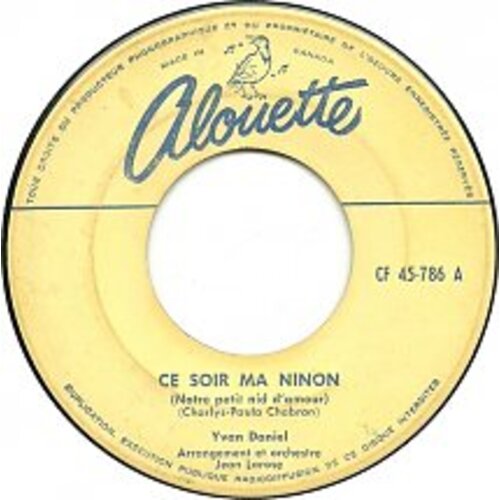 Ne Ris Pas b/w Le Soir ma Ninon