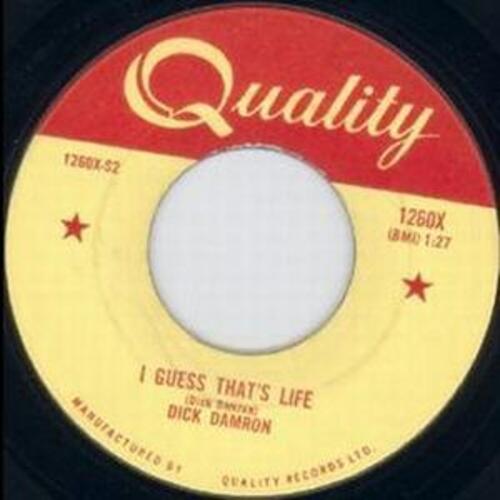 Black Maria b/w I Guess That's Life