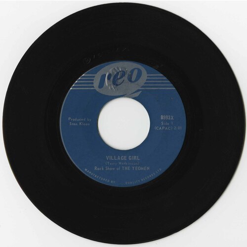 Village Girl b/w Afraid of Love