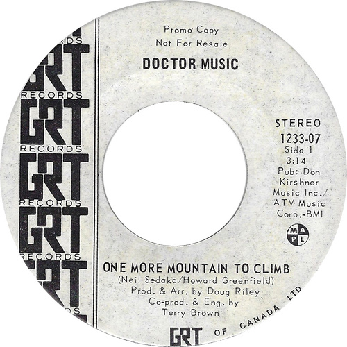 One More Mountain to Climb b/w One More Mountain to Climb (promo)