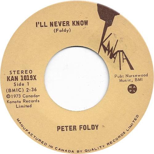 I'll Never Know b/w Yes, Operator