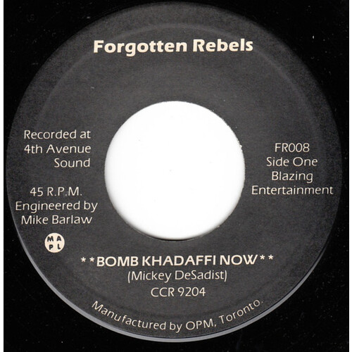 Bomb Khadafi Now b/w Surfin' on Heroin