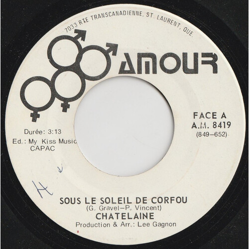 Sous le Soleil de Corfou b/w Sous le Soleil de Corfou