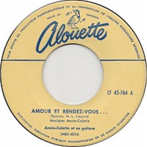 Amour et Rendez-vous b/w Quand Je Danse Le Rock