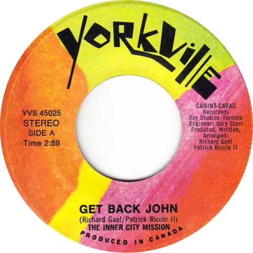 Get Back John b/w Got So Many Songs