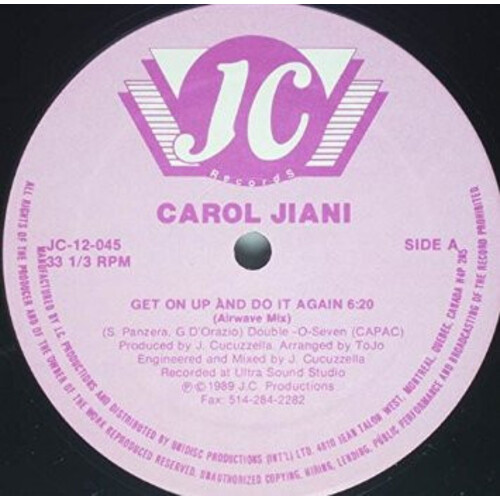 Get On Up and Do It Again (Airwave Mix) b/w Get On Up and Do It Again (Sleazy Mix)