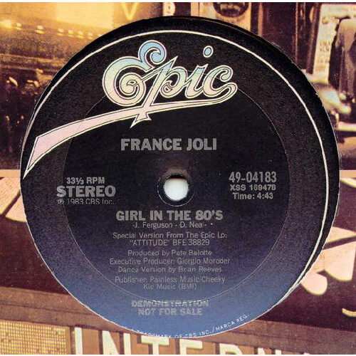 Girl in the 80's (Dance Version) b/w Girl In The 80's (Special Version