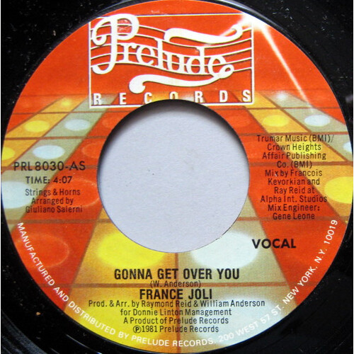 Gonna Get Over You (vocal) b/w Gonna Get Over You (Inst.)