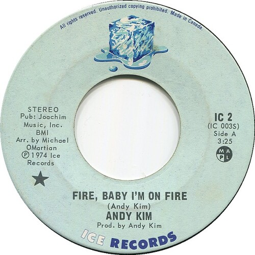 Fire, Baby I'm on Fire b/w Here Comes The Mornin'