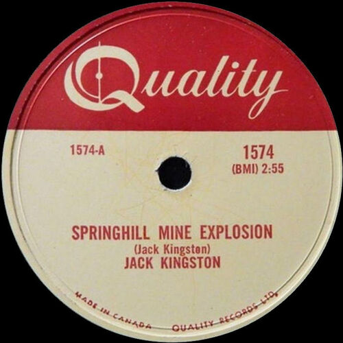 Springhill Mine Explosion b/w Singin' the Blues