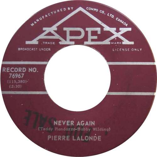 Never Again b/w I Believe In Miracles