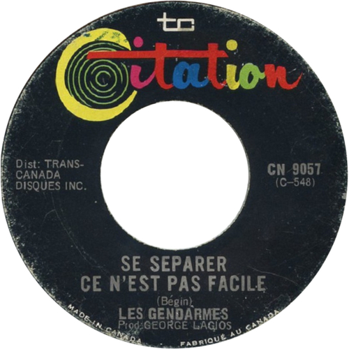 C'était Plus Fort Que Tout b/w Se Séparer N'est Pas Facile